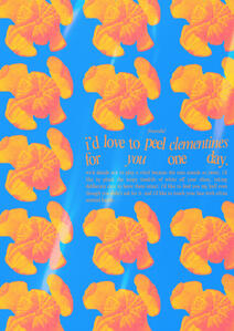 This Graphic Poster is a product of experimenting with contrast and complementary colors. It’s a simple poster as it focuses on solely colors.